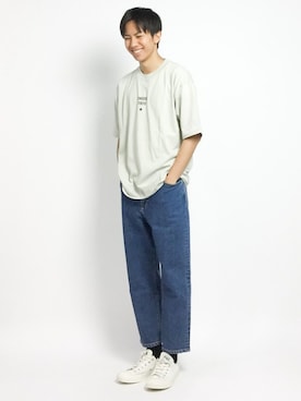 「CONVERSE TOKYO（コンバーストウキョウ）のアイテム（トップス）」を使った、Ryoさん（メンズ・173cm）の夏コーディネート