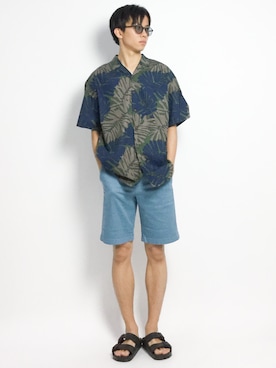 「YARD PLUS（ヤードプリュス）のアイテム」を使った、Ryoさん（メンズ・173cm）の夏コーディネート