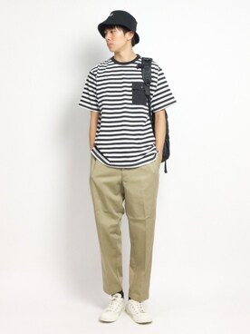「FILA（フィラ）のアイテム（帽子）」を使った、Ryoさん（メンズ・173cm）の夏コーディネート