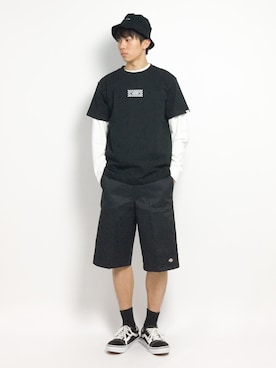 「VANS（バンズ）のアイテム（トップス）」を使った、Ryoさん（メンズ・173cm）の夏コーディネート