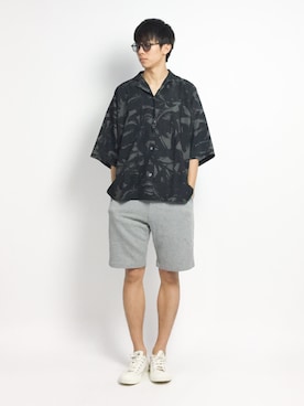 「unrelaxing（アンリラクシング）のアイテム」を使った、Ryoさん（メンズ・173cm）の夏コーディネート