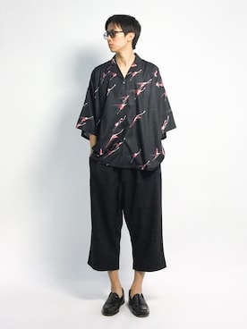「unrelaxing（アンリラクシング）のアイテム」を使った、Ryoさん（メンズ・173cm）の夏コーディネート