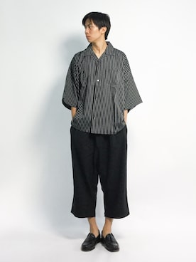 「unrelaxing（アンリラクシング）のアイテム」を使った、Ryoさん（メンズ・173cm）の夏コーディネート