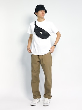 「URBAN RESEARCH Sonny Label（アーバンリサーチサニーレーベル）のアイテム（バッグ）」を使った、Ryoさん（メンズ・173cm）の夏コーディネート