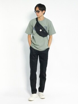 「URBAN RESEARCH Sonny Label（アーバンリサーチサニーレーベル）のアイテム（バッグ）」を使った、Ryoさん（メンズ・173cm）の夏コーディネート