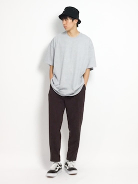 「unrelaxing（アンリラクシング）のアイテム」を使った、Ryoさん（メンズ・173cm）の夏コーディネート
