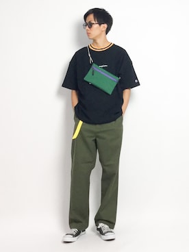 「CASPER JOHN AIVER（キャスパージョンアイバー）のアイテム」を使った、Ryoさん（メンズ・173cm）の夏コーディネート