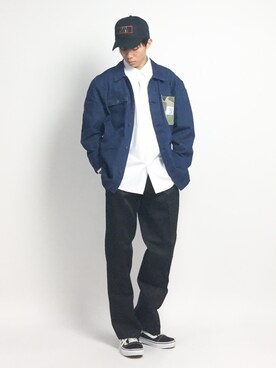 「KENT HOUSE（ケントハウス）のアイテム（ジャケット/アウター）」を使った、Ryoさん（メンズ・173cm）の夏コーディネート