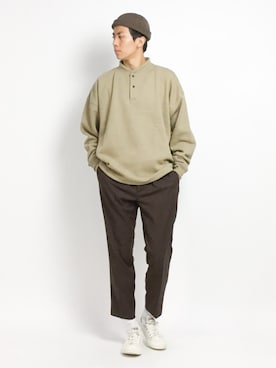 「Steven Alan（スティーブンアラン）のアイテム（帽子）」を使った、Ryoさん（メンズ・173cm）の秋コーディネート