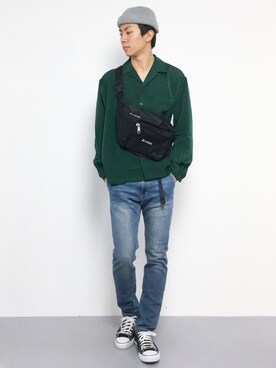 「FREAK'S STORE（フリークスストア）のアイテム（バッグ）」を使った、Ryoさん（メンズ・173cm）の秋コーディネート
