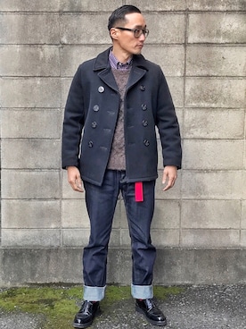 「Levi's」｜「アイテム（その他）」を使った、Leeさん（メンズ・174cm）の冬コーディネート