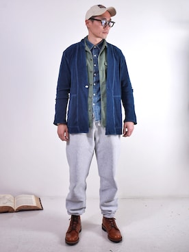 「Levi's」｜「アイテム（キャップ）」を使った、Leeさん（メンズ・174cm）の冬コーディネート