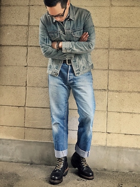 「レッドウィング」｜Leeさん（メンズ・174cm）の春コーディネート