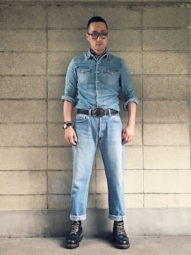 「TOM FORD（トム フォード）のアイテム」を使った、Leeさん（メンズ・174cm）の春コーディネート