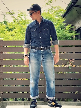 「Levi's」｜「アイテム（キャップ）」を使った、Leeさん（メンズ・174cm）の春コーディネート