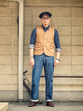 「リーバイス」｜「アイテム（その他）」を使った、Leeさん（メンズ・174cm）の春コーディネート