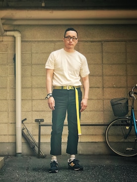 「ハリウッドランチマーケット」｜Leeさん（メンズ・174cm）の春コーディネート