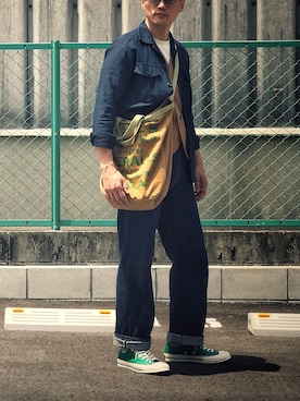 「rrl」｜Leeさん（メンズ・174cm）の春コーディネート