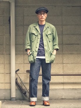 「GIORGIO ARMANI（ジョルジオアルマーニ）のアイテム」を使った、Leeさん（メンズ・174cm）の夏コーディネート