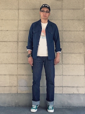 「リーバイス」｜Leeさん（メンズ・174cm）の夏コーディネート