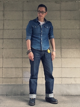 「レッドウィング」｜Leeさん（メンズ・174cm）の夏コーディネート