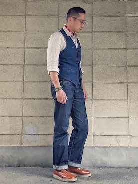 「リーバイス」｜Leeさん（メンズ・174cm）の夏コーディネート