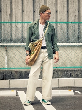 「リーバイス」｜Leeさん（メンズ・174cm）の夏コーディネート