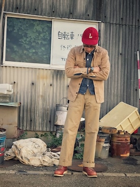 「リーバイス」｜Leeさん（メンズ・174cm）の秋コーディネート