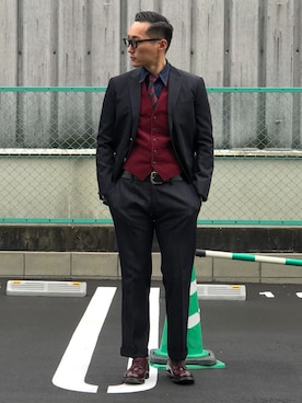 「CROWDED CLOSET（クラウデッドクローゼット）のアイテム」を使った、Leeさん（メンズ・174cm）の秋コーディネート