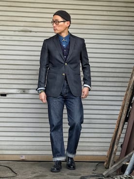 「TOM FORD（トム フォード）のアイテム」を使った、Leeさん（メンズ・174cm）の冬コーディネート