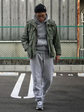 「FREAK'S STORE（フリークスストア）のアイテム（シューズ）」を使った、Leeさん（メンズ・174cm）の冬コーディネート