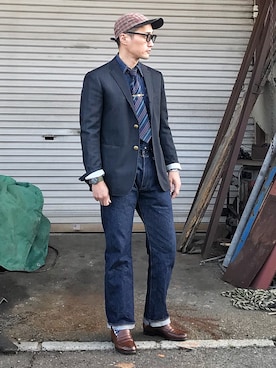 「rrl」｜Leeさん（メンズ・174cm）の春コーディネート
