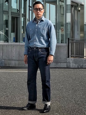 「Levi's（リーバイス）のアイテム（財布/小物）」を使った、Leeさん（メンズ・174cm）の春コーディネート