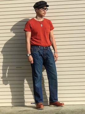 「レッドウィング」｜Leeさん（メンズ・174cm）の夏コーディネート