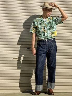 「THE H.W. DOG & CO. （ザエイチダブリュドックアンドコー）のアイテム」を使った、Leeさん（メンズ・174cm）の夏コーディネート