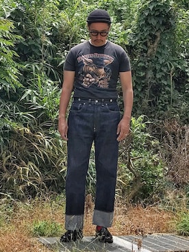 「リーバイス」｜Leeさん（メンズ・174cm）の夏コーディネート