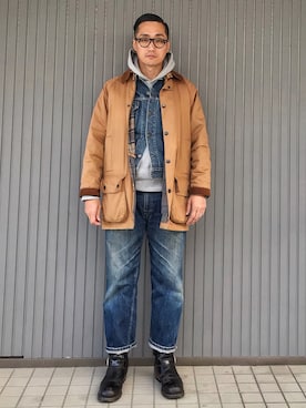「Levi's」｜「アイテム（ジャケット/アウター）」を使った、Leeさん（メンズ・174cm）の冬コーディネート