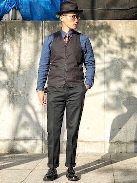 「Levi's（リーバイス）のアイテム（チノパンツ）」を使った、Leeさん（メンズ・174cm）の春コーディネート