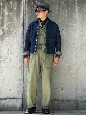 「THE H.W. DOG & CO. （ザエイチダブリュドックアンドコー）のアイテム」を使った、Leeさん（メンズ・174cm）の春コーディネート
