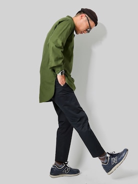 「New Balance」｜Leeさん（メンズ・174cm）の春コーディネート