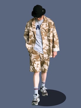 「New Balance」｜Leeさん（メンズ・174cm）の春コーディネート