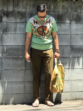 「rrl」｜Leeさん（メンズ・174cm）の夏コーディネート