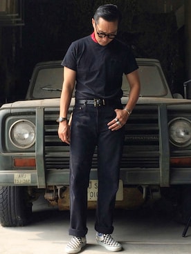 「リーバイス」｜Leeさん（メンズ・174cm）の夏コーディネート