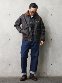 RRL（ダブル アール エル）の「インディゴ バッファロー