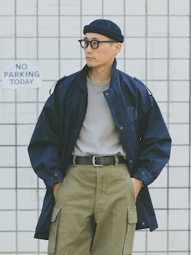 「WAIPER.inc（ワイパーインク）のアイテム（ジャケット/アウター）」を使った、Leeさん（メンズ・174cm）の春コーディネート