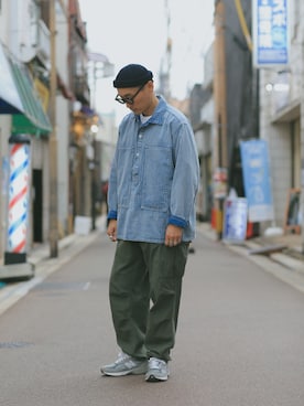 「ROTHCO（ロスコ）のアイテム（パンツ）」を使った、Leeさん（メンズ・174cm）の春コーディネート