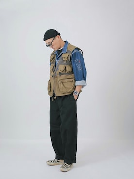 「ROTHCO（ロスコ）のアイテム（トップス）」を使った、Leeさん（メンズ・174cm）の夏コーディネート