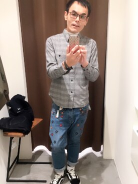 「Cartier（カルティエ）のアイテム（リング、シルバー系）」を使った、Martiniさん（メンズ・172cm）の秋コーディネート