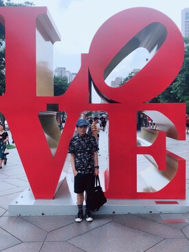 「LOVE」｜「アイテム（帽子）」を使った、Martiniさん（メンズ・171cm）の春コーディネート