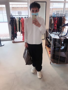 「Yohji Yamamoto（ヨウジヤマモト）のアイテム（チノパンツ）」を使った、Martiniさん（メンズ・172cm）の秋コーディネート